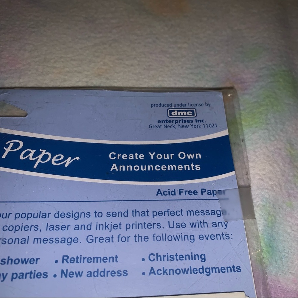 English Cards Designer Computer Paper - Picture 7 of 7